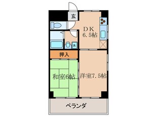 大久保現代マンションの物件間取画像